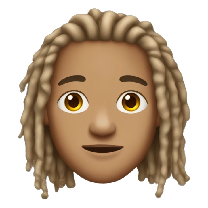 guy, light skin, hazel eyes, dreads sticker