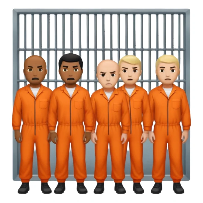 guys in prison angry sticker