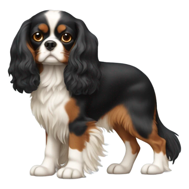King Charles cavalier no white  sticker