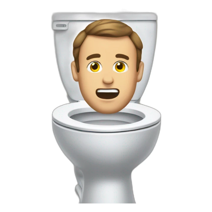 Macron in the toilet sticker
