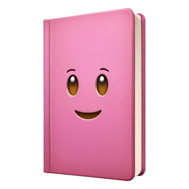 a book with a pink cover
 sticker