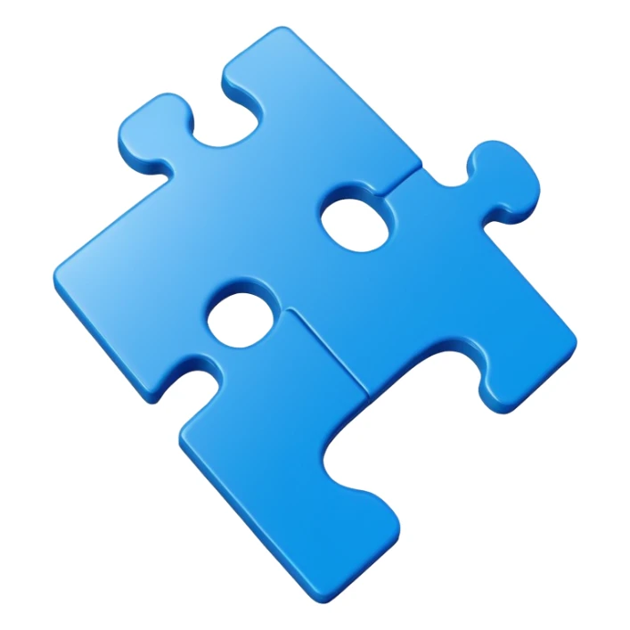 single jigsaw piece playing person sticker