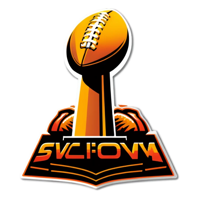 Super Bowl victory  sticker