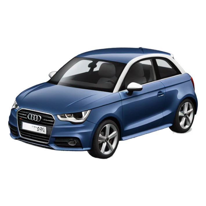 Audi a1 bleu marine et toit gris  sticker