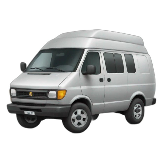 Grey van  sticker