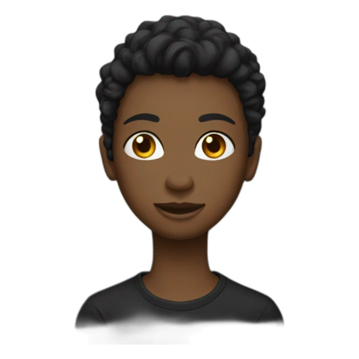 Black tshirt billi elish sticker