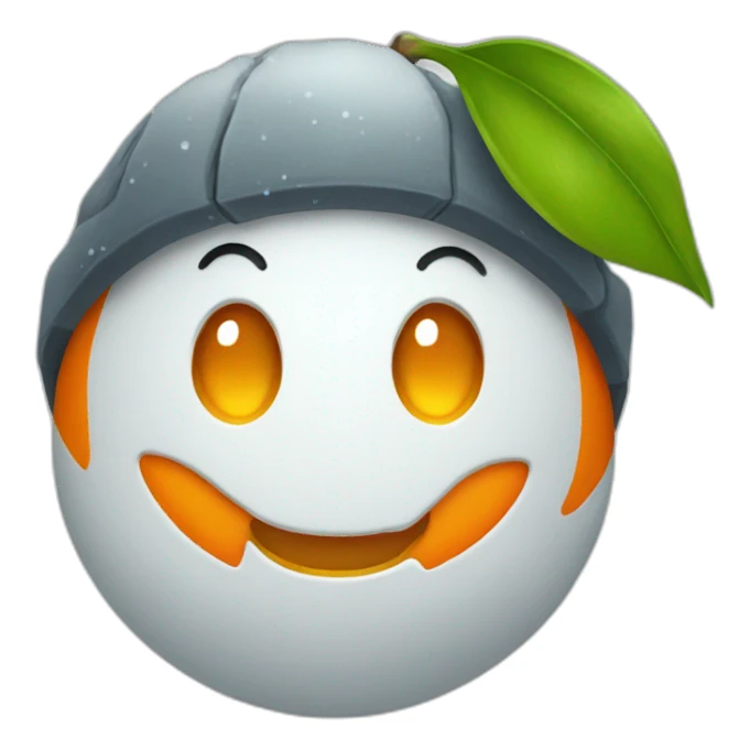 Tangerine the snow sticker