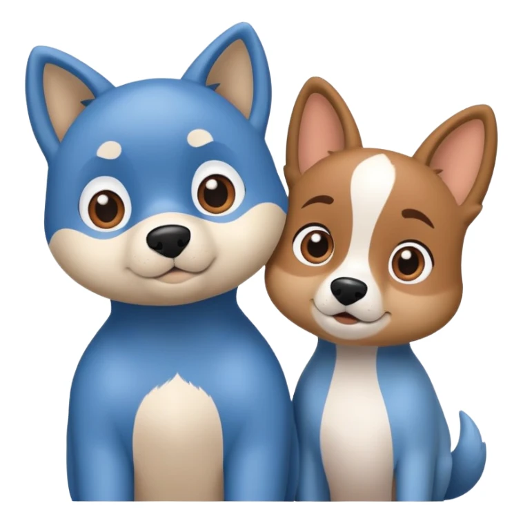 Bluey and bingo  sticker