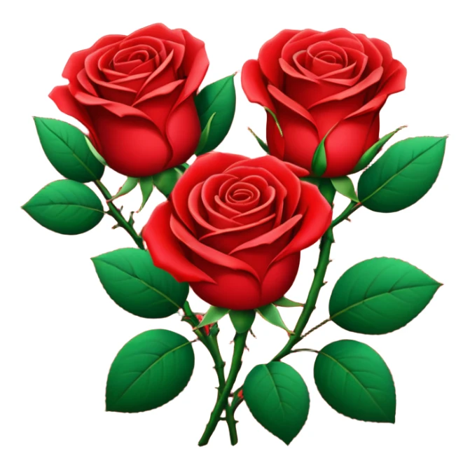 Red roses sticker