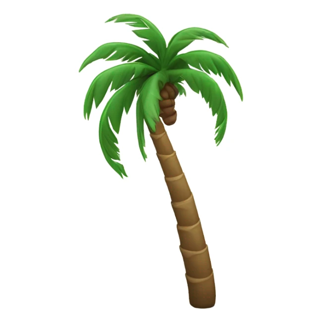 Palm tree with a big gust sticker