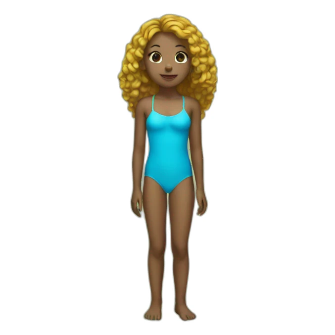 girl swimsuit sticker
