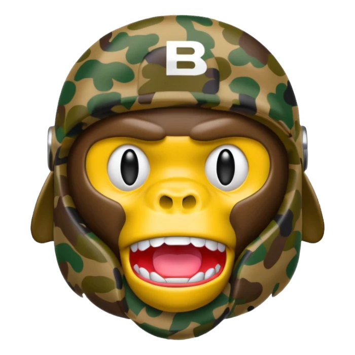 Сделай логотип Bape sticker