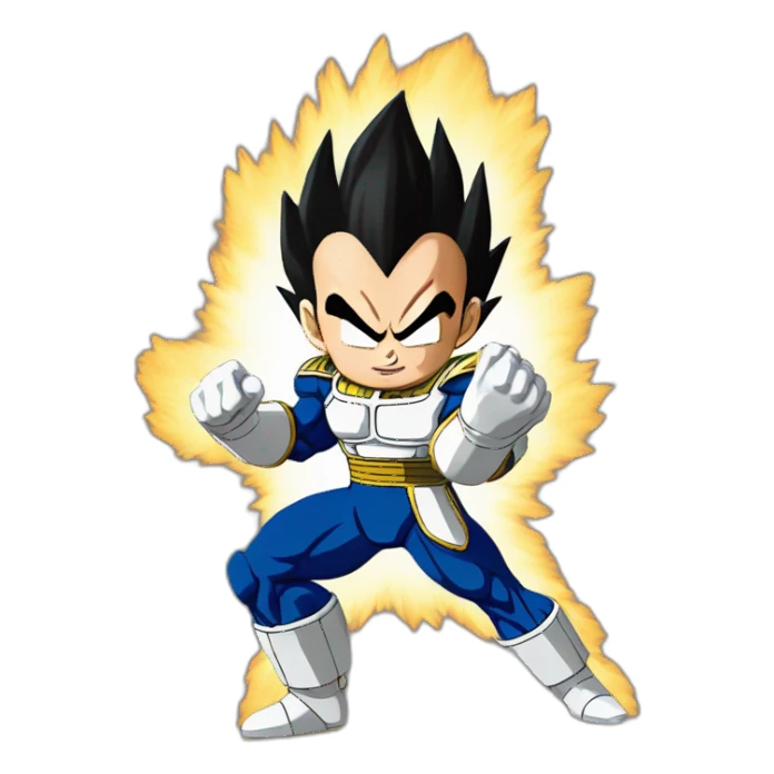 vegeta Doing kamehameha sticker