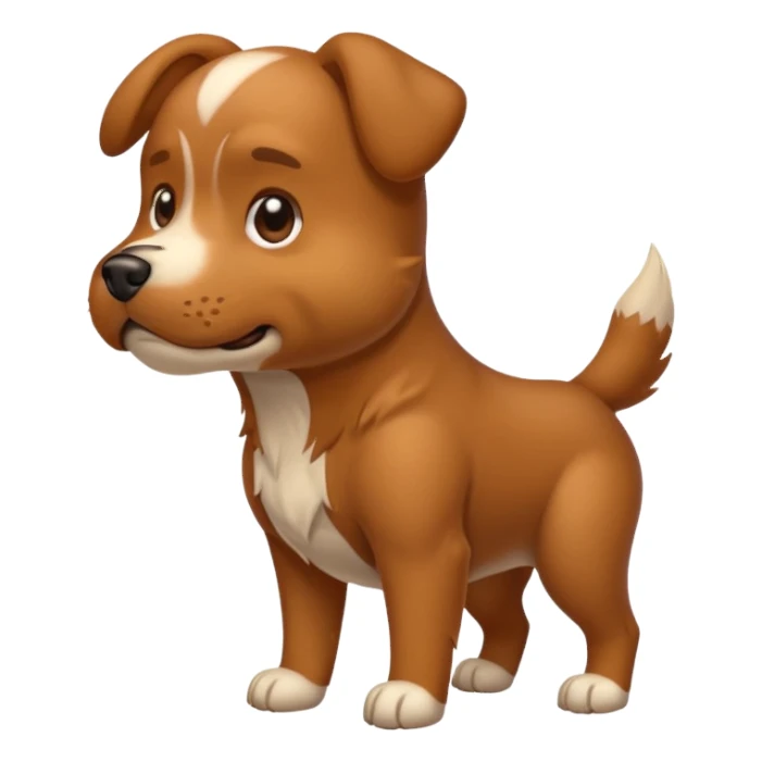 Dog pooping  sticker