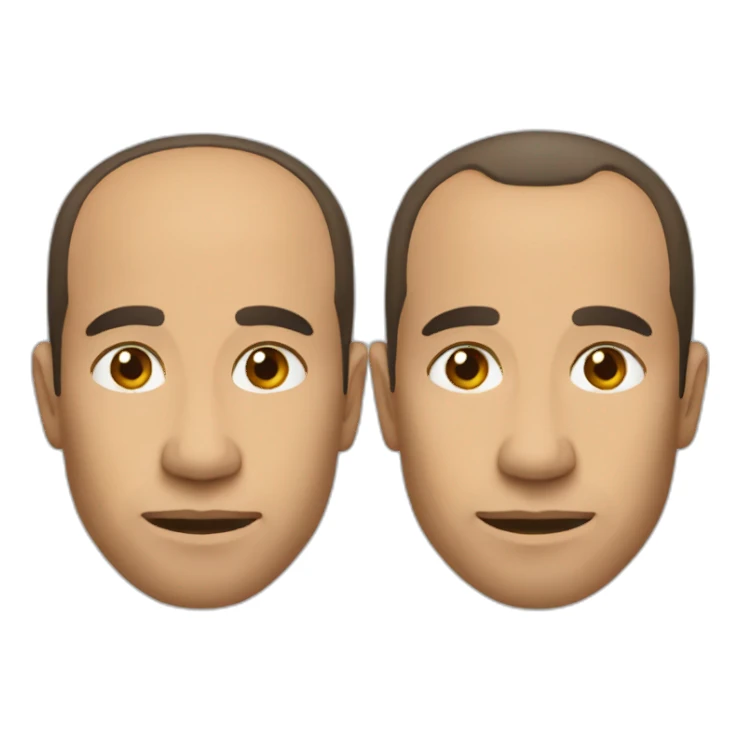 receding hairline sticker