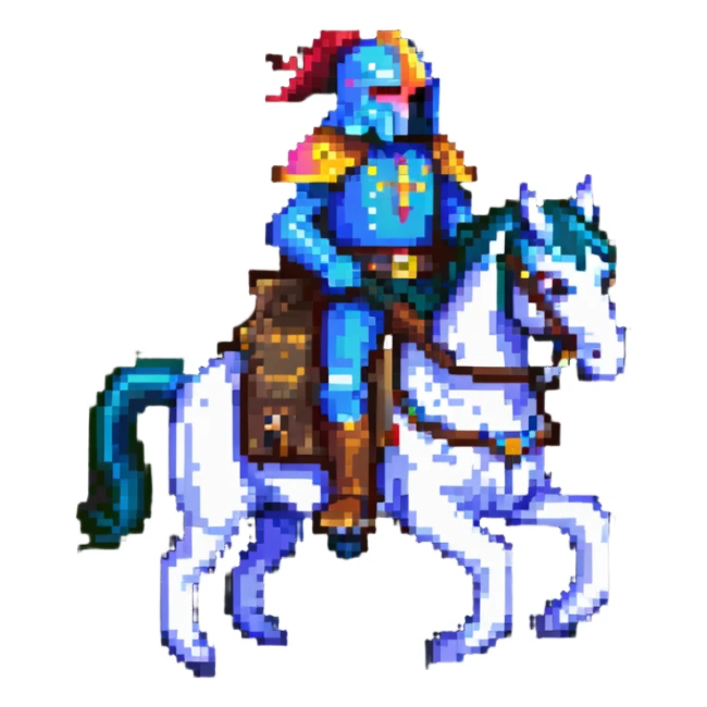 Fierce war lord on horseback sticker