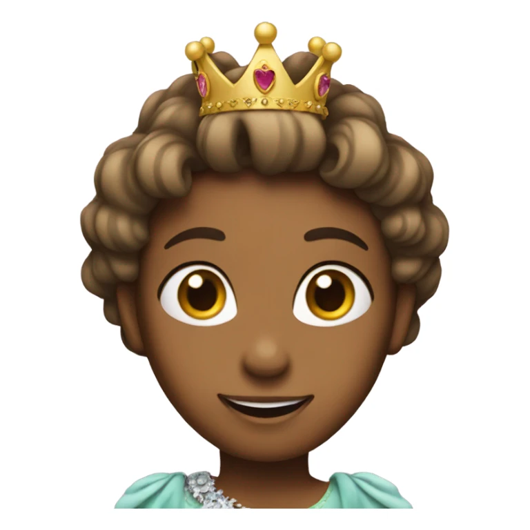 Me with a princess crown sticker
