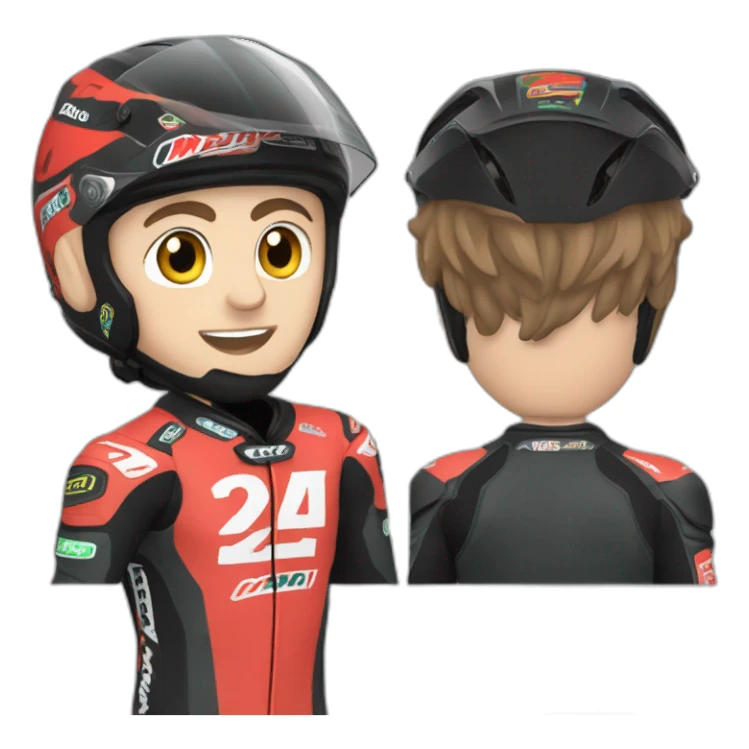 Fabio quartararo avec ça moto sticker