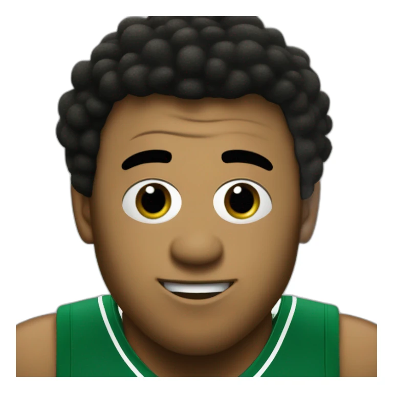 plankton wearing green boston celtics jersey sticker