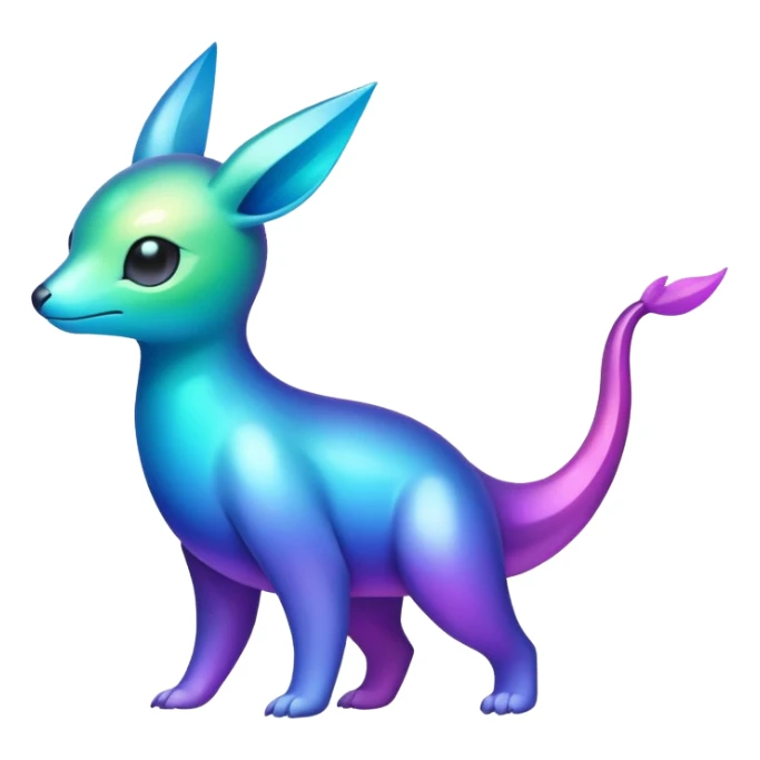  Iridescent gradient fakemon-creature  sticker