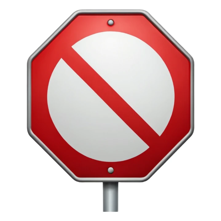 Stop sign sticker