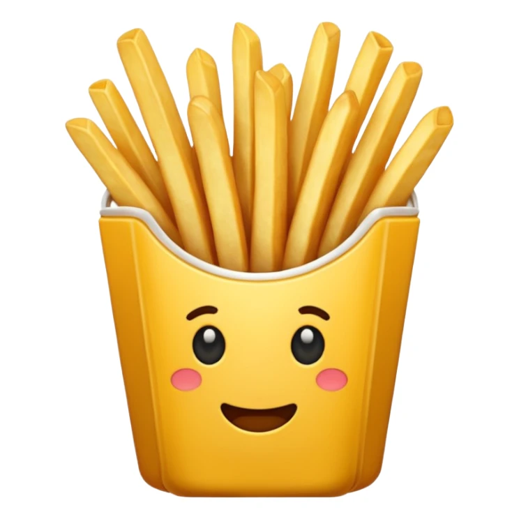 french fries sticker