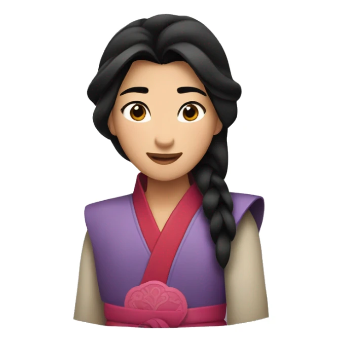 Mulan enamorada sticker