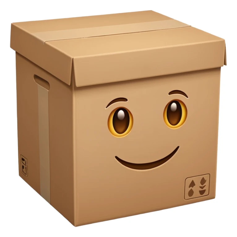 clean cardboard box  sticker