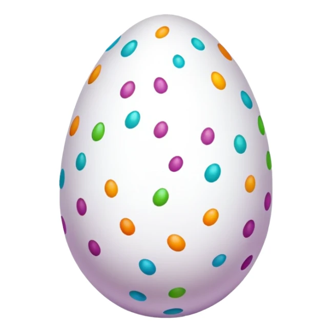 Colored egg sticker