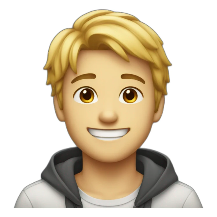 Cute boy smile  sticker