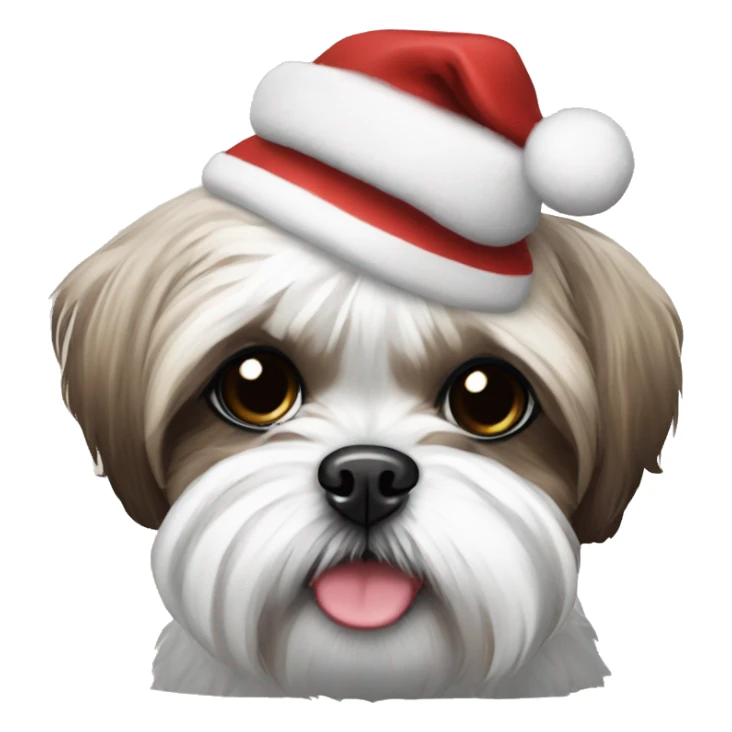 Shih Tzu Christmas  sticker