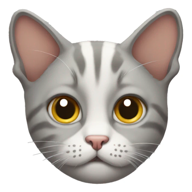 Cat with a Devastated and expression sticker