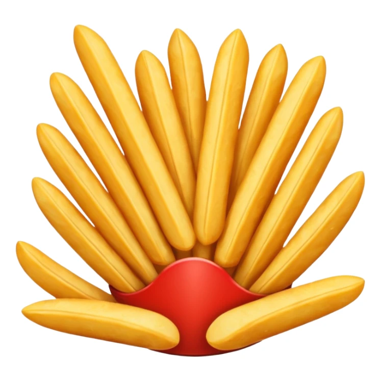 french fries sticker