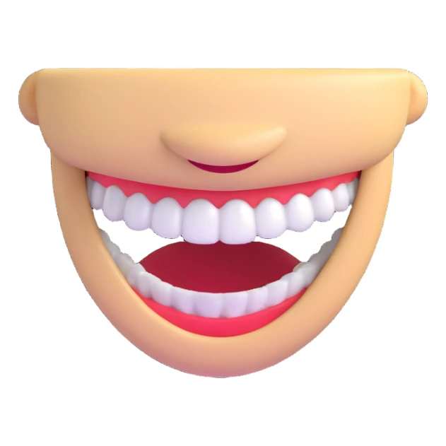 smiling face with braces sticker