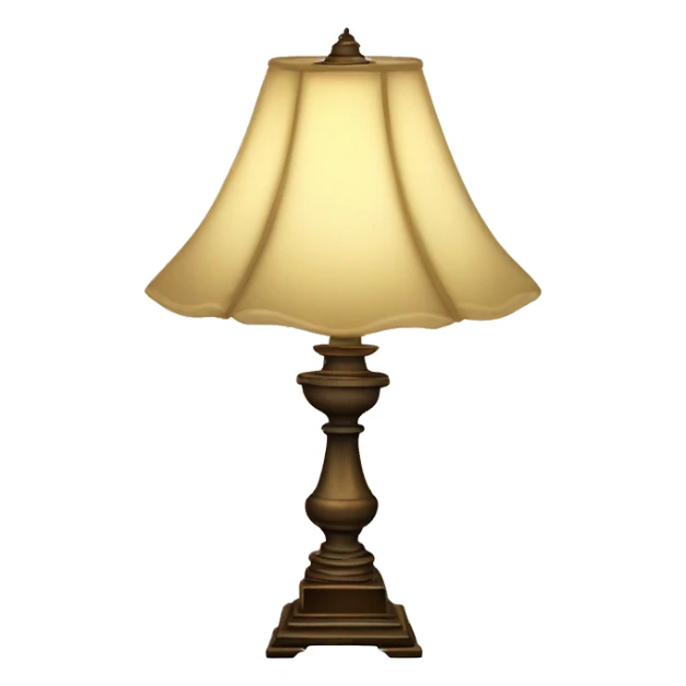 vintage lamp with open book sticker