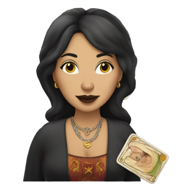 Tarot reader lady sticker