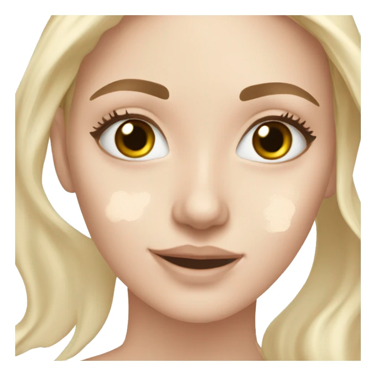 white girl doing skincare sticker