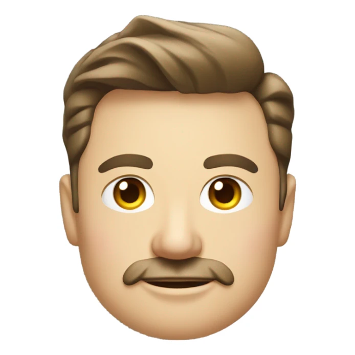 Elon musk with a tiny mustache  sticker