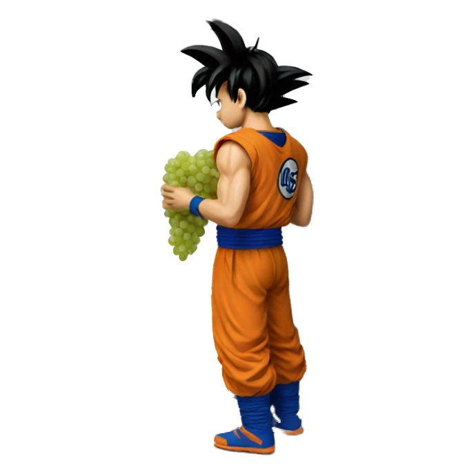 Goku taking grapes from the refrigerator sticker