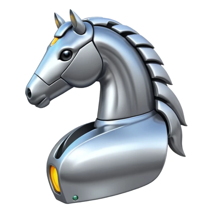 Cyber horse sticker