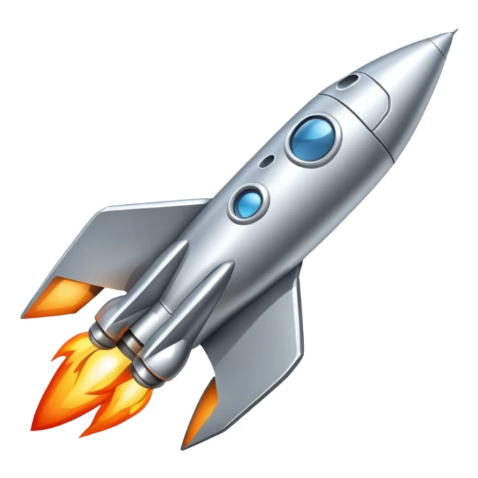 rocket ship sticker