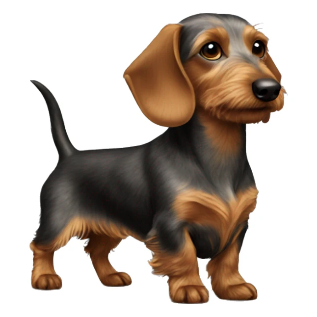 wirehaired dachshund profile entité body sticker