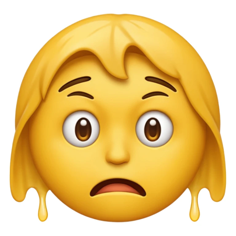 Emoji that looks stressed out ￼ sticker