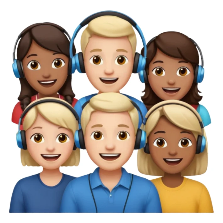 people online in a call laughing sticker