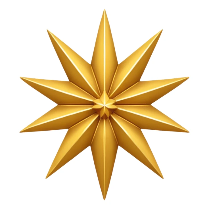i want a star with only 9 points on it sticker