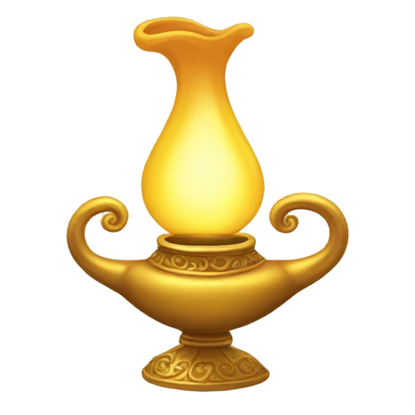 Genie lamp sticker