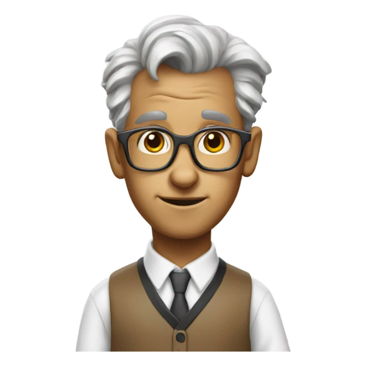 Nerd goat professor  sticker