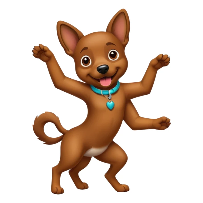 Perro bailando salsa sticker