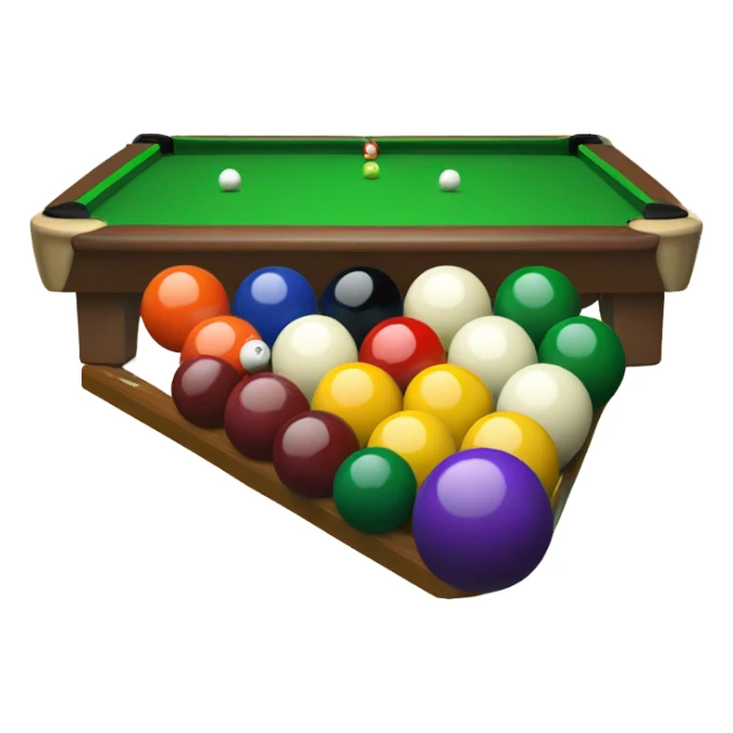 Snooker rack, balls in triangle  sticker