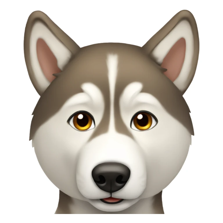 Tan husky sticker